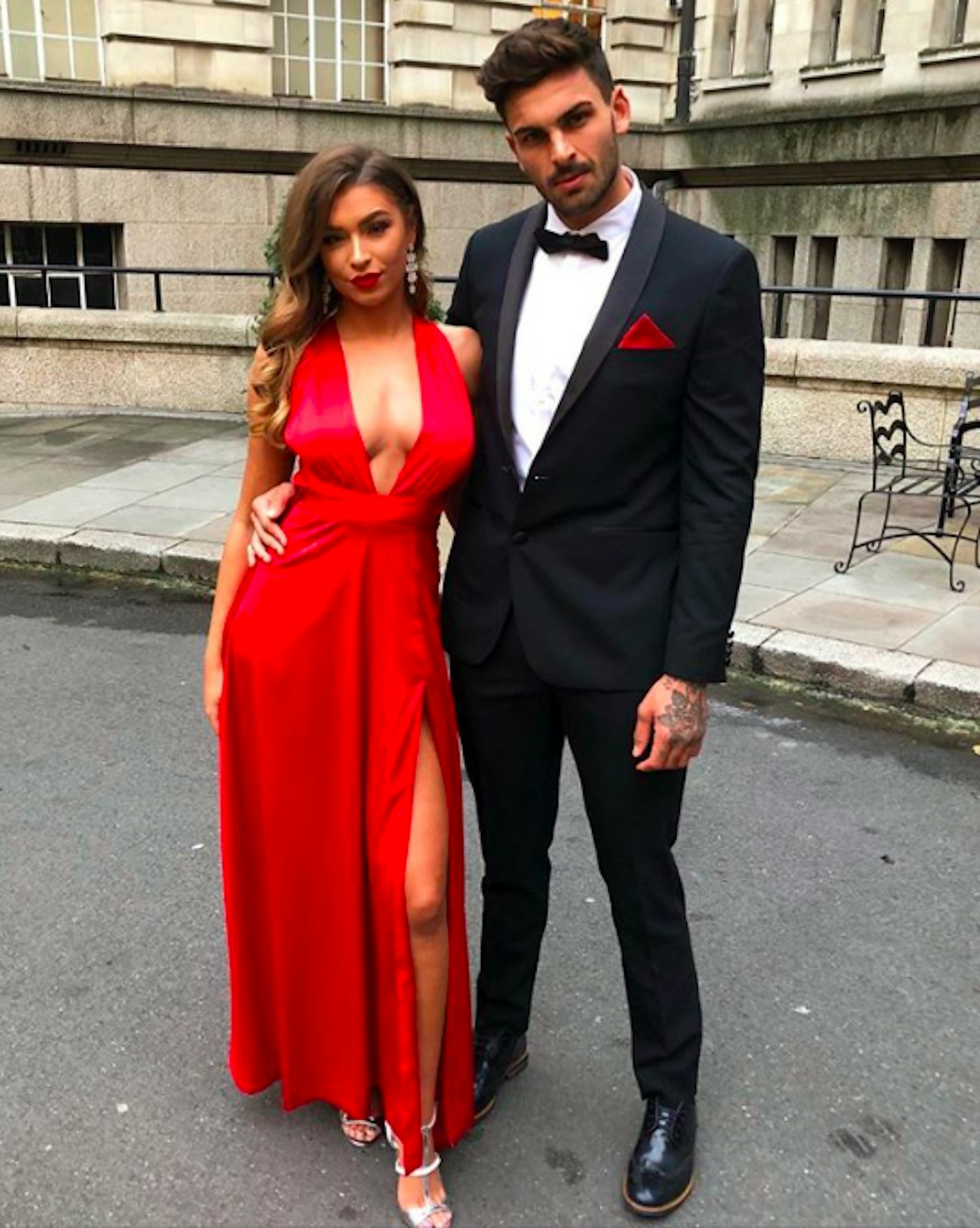 Zara mcdermott sales red cape dress